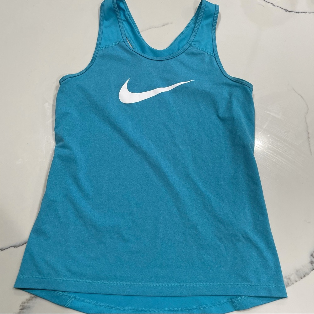 Large Blue Nike Pro Tank Top